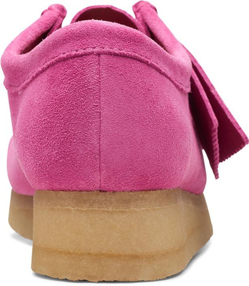 CLARKS Wallabee. Pink Suede Casuals For Women - Buy CLARKS