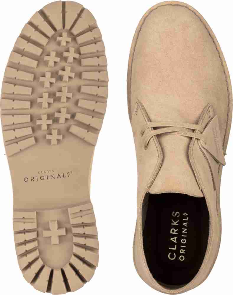 CLARKS Desert Rock Sand Suede Party Wear For Men - Buy CLARKS