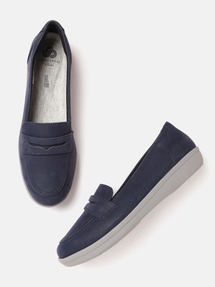 CLARKS Clarks Women Navy Blue Solid Penny Loafers Loafers For Women Buy CLARKS Clarks Women Navy Blue Solid Penny Loafers Loafers For Women Online at Best Price Shop Online for