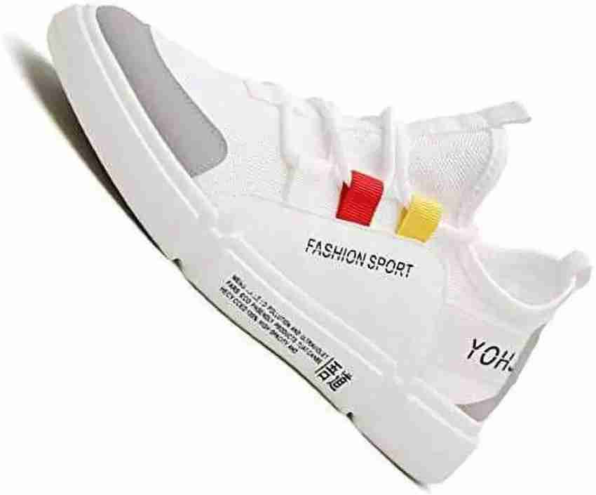 ALAN COSTO Men s Casual Shoes in White Color Walking Running