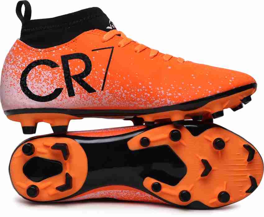 CR7 Juventus Synthetic HardGround Dual Color TPU Sole Orange