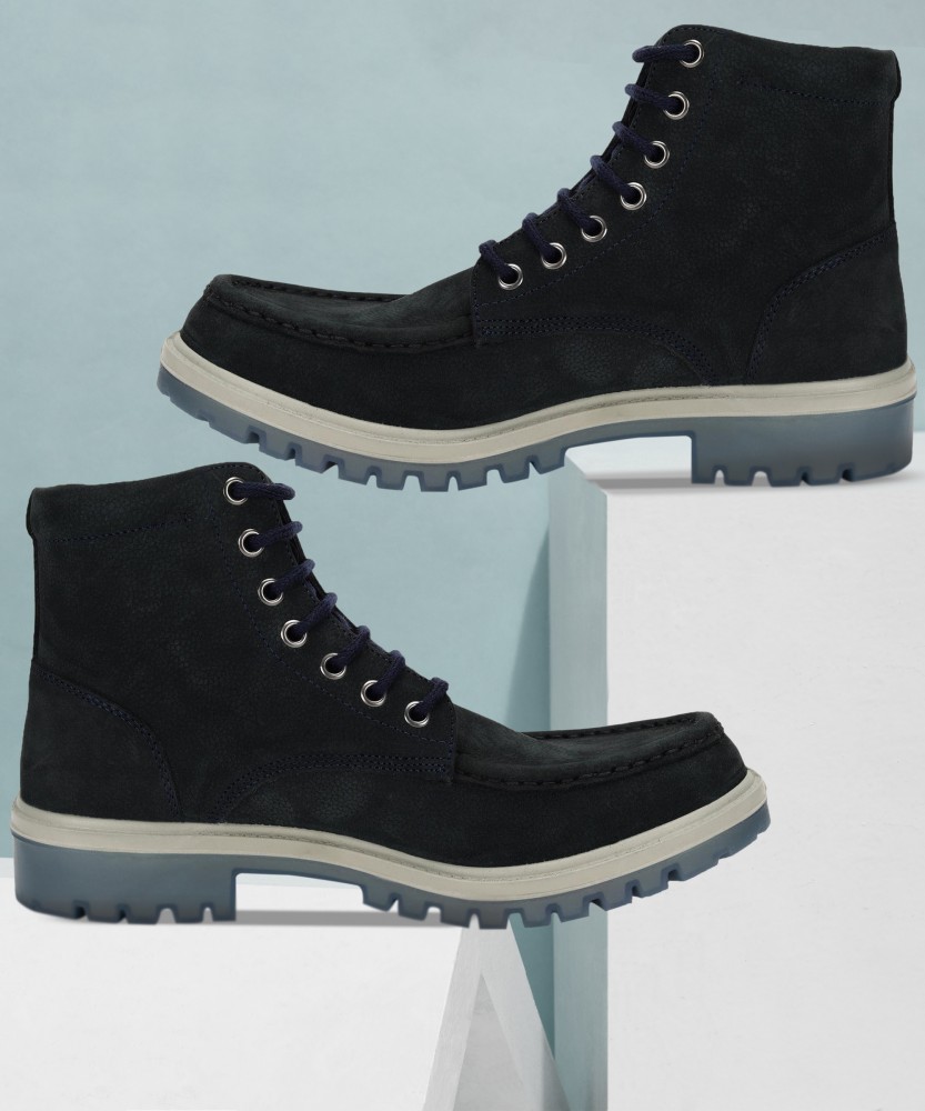 Woodland navy sale blue boots