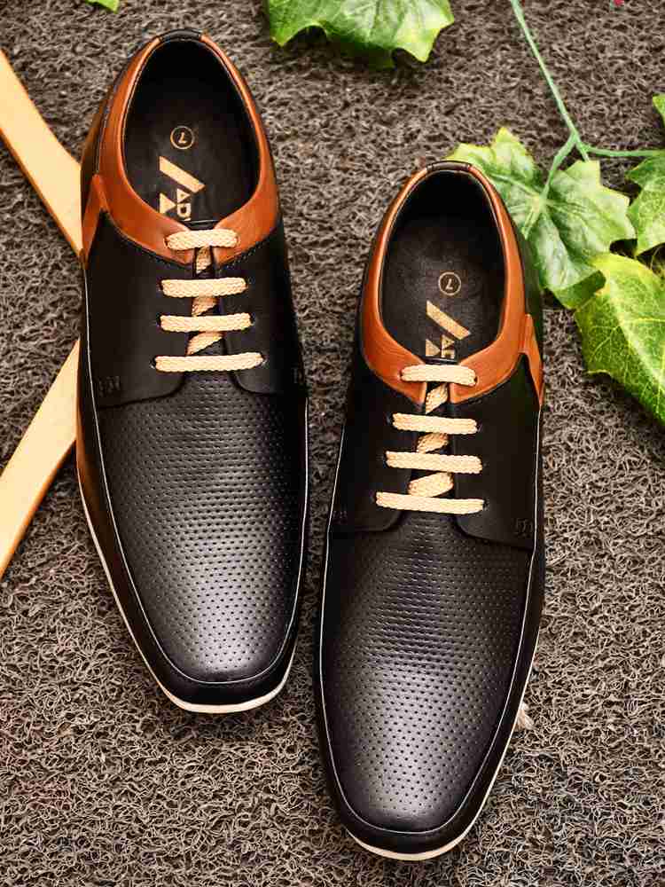 Semi casual leather fashion shoes