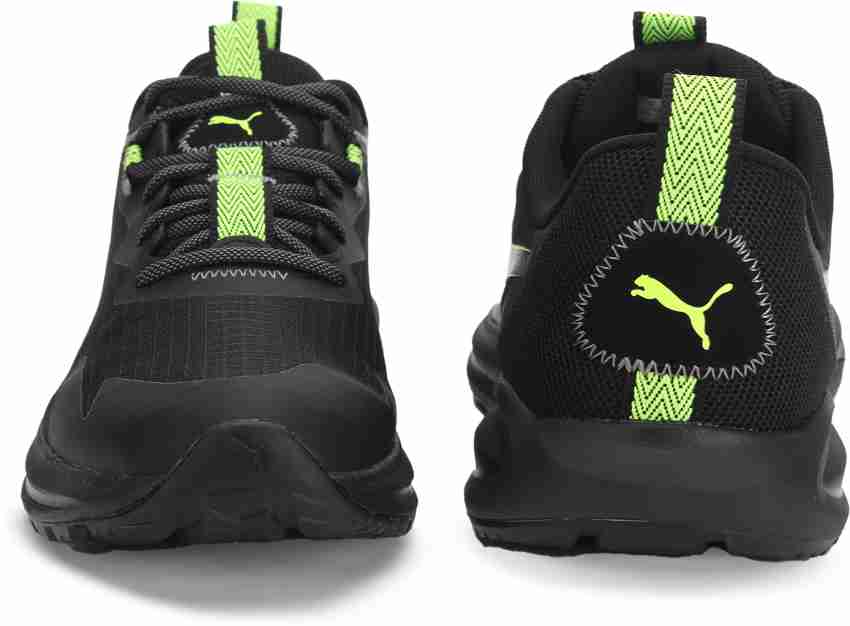 Puma shoes black and hot sale green