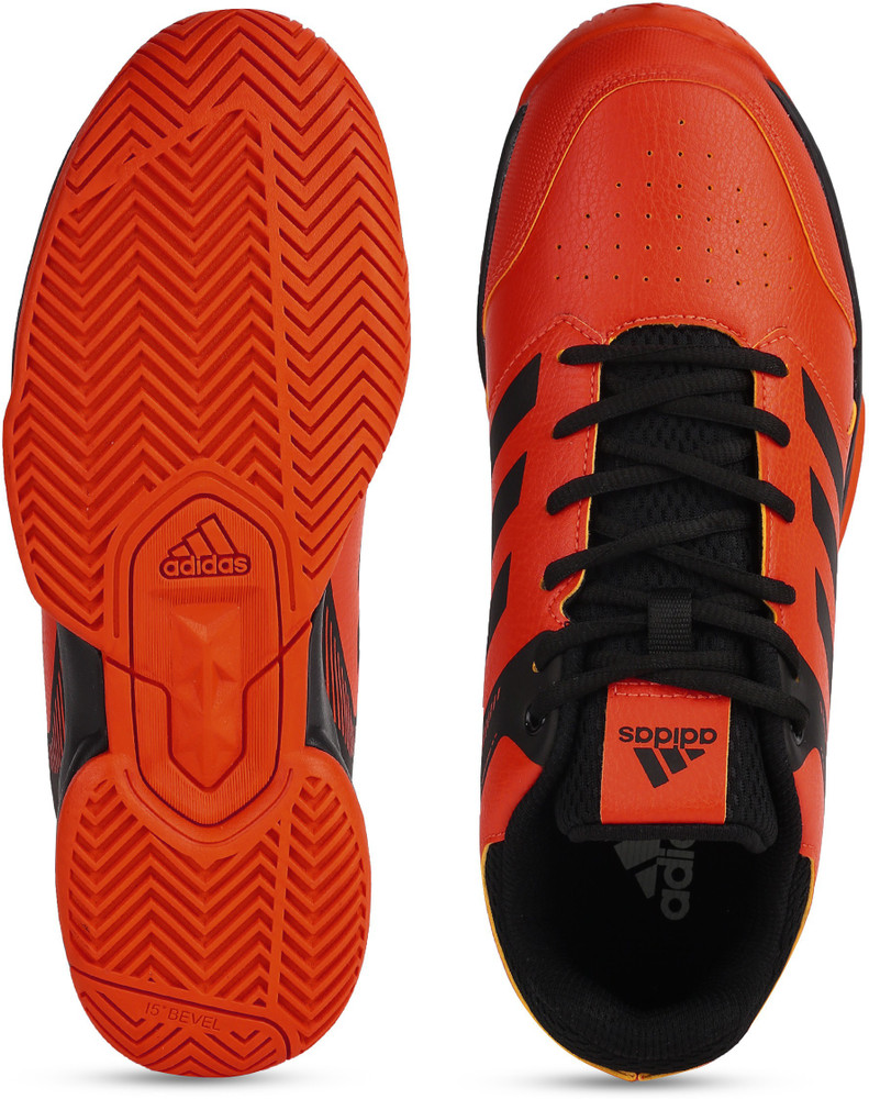 Adidas orange cheap tennis shoes