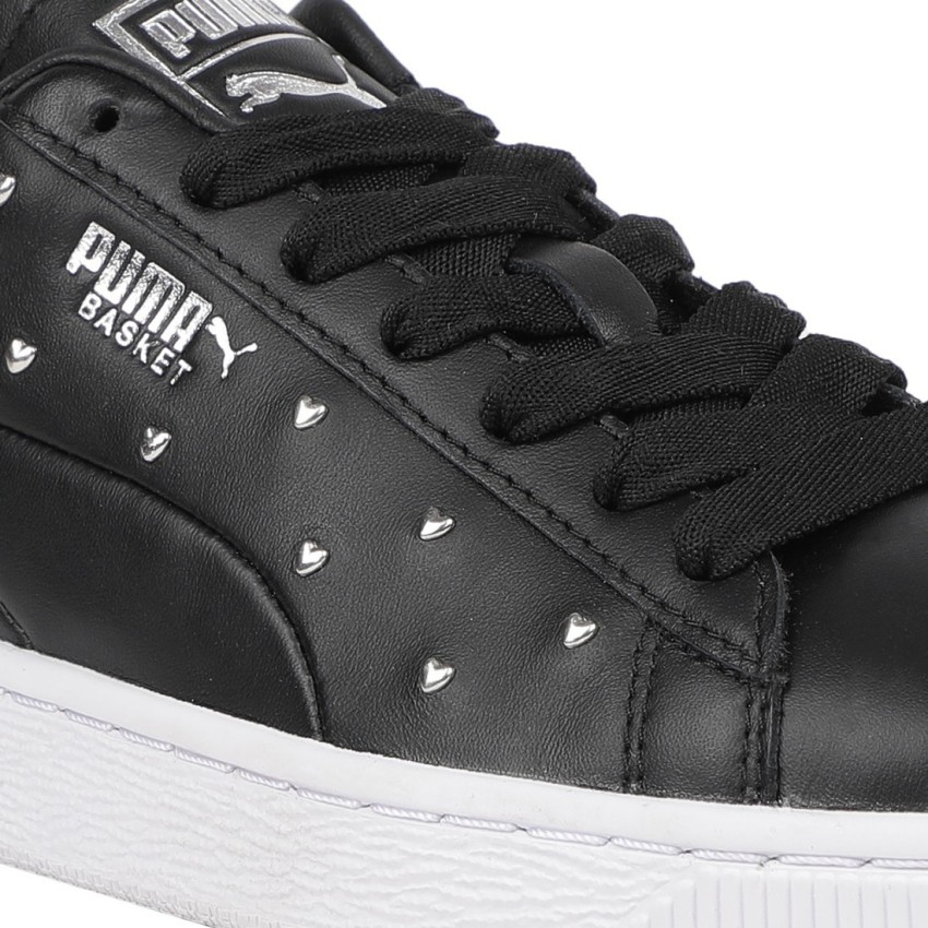 Puma basket hot sale studs white