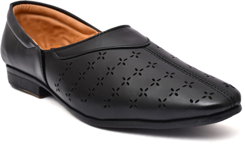 Buy aRICS Kurta Pajama Festive Nagra Shoes for Men Black Numeric6 at  Amazonin
