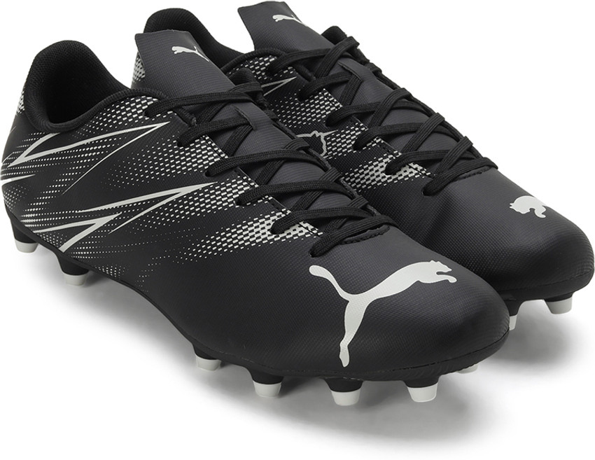 Puma black football shoes sale