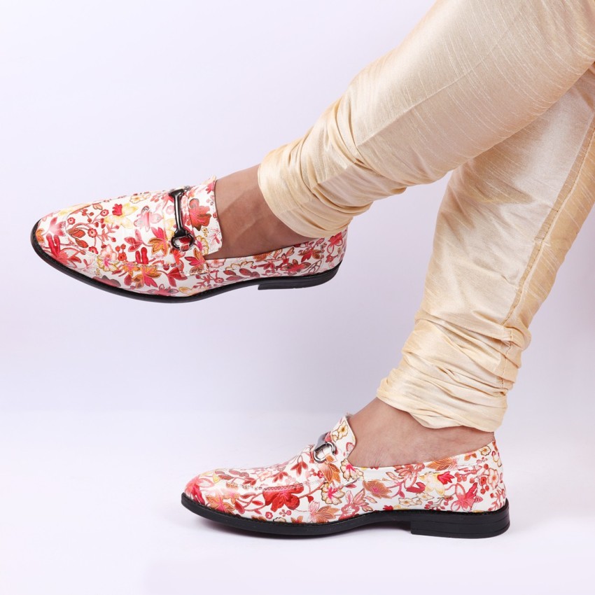 Floral sales loafers men