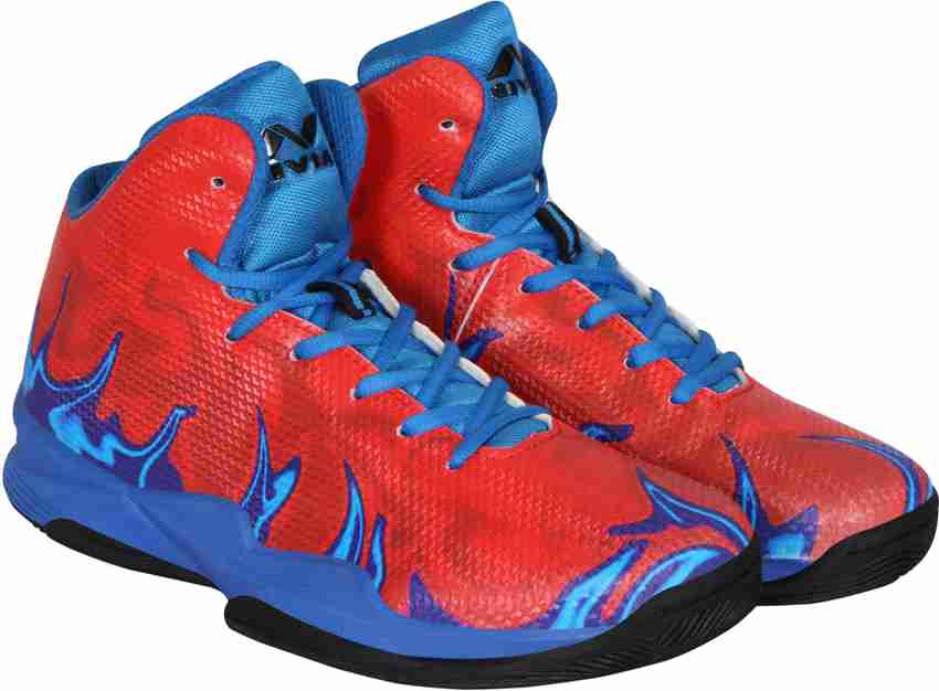 Red and blue basketball hotsell shoes