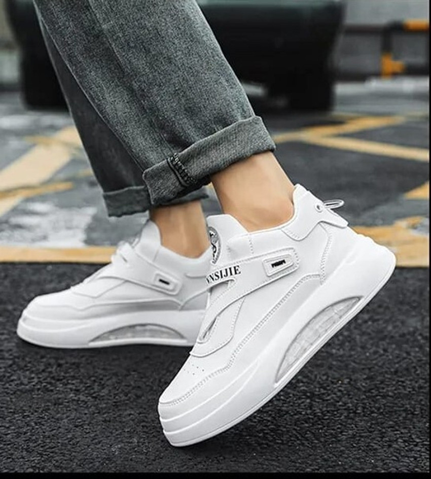 White shoes with high sole discount