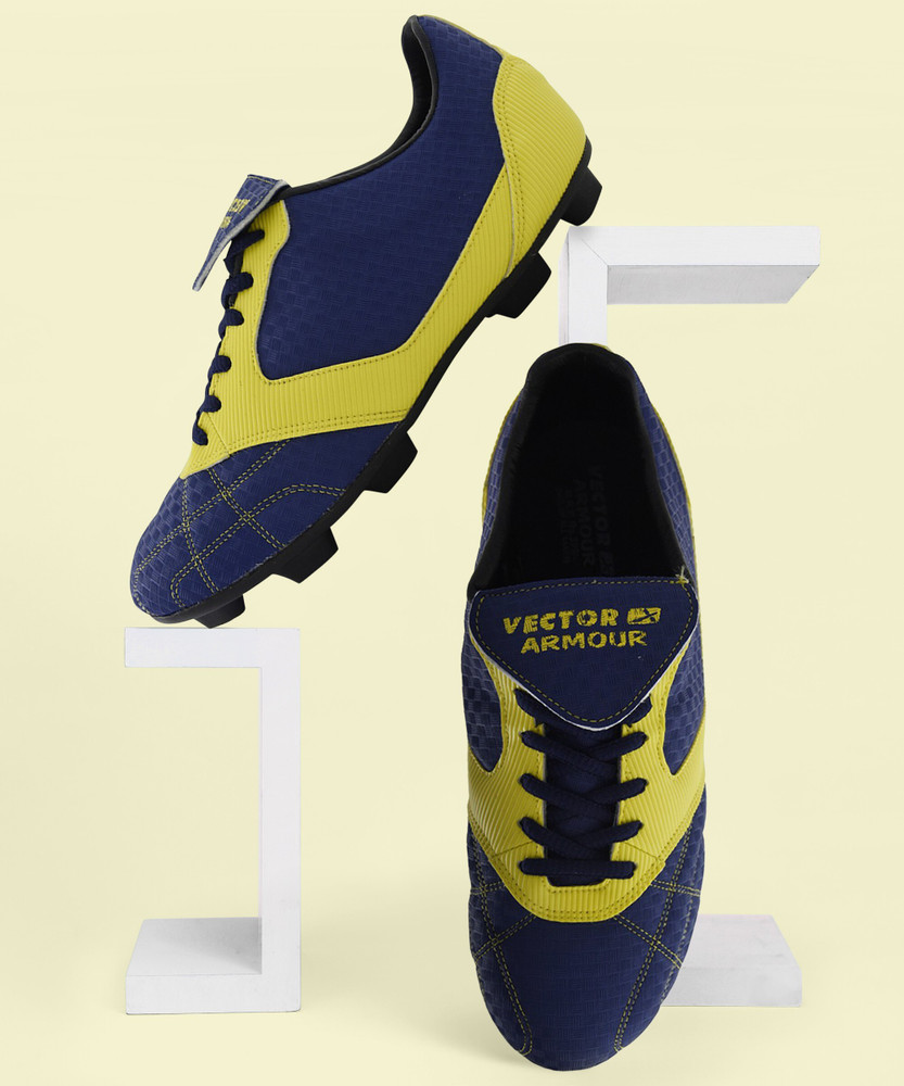 VECTOR X Armour Football Shoes For Men Buy Blue Yellow Color VECTOR X Armour Football Shoes For Men Online at Best Price Shop Online for Footwears in India Flipkart