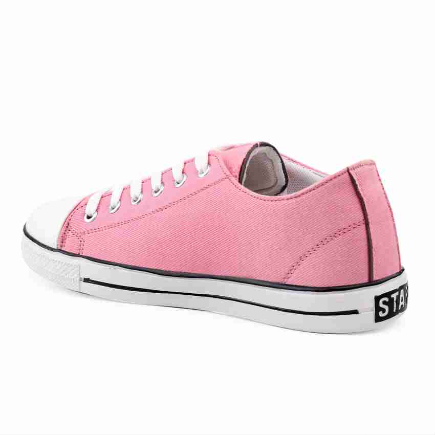 Pink canvas cheap shoes womens