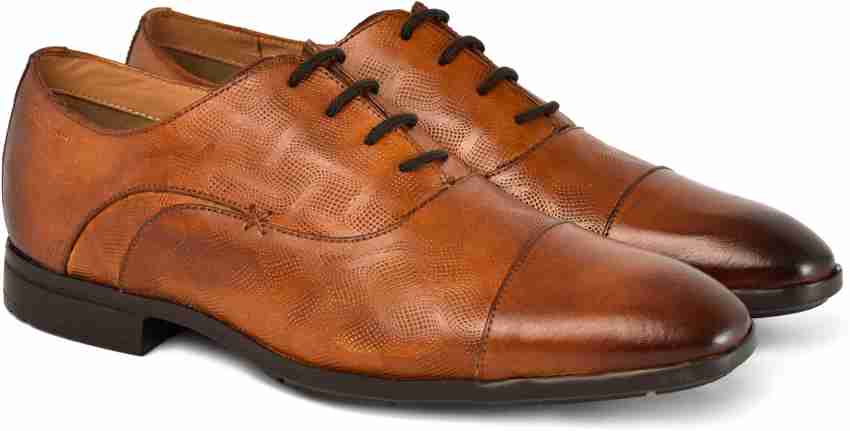 Ruosh tan formal shoes on sale