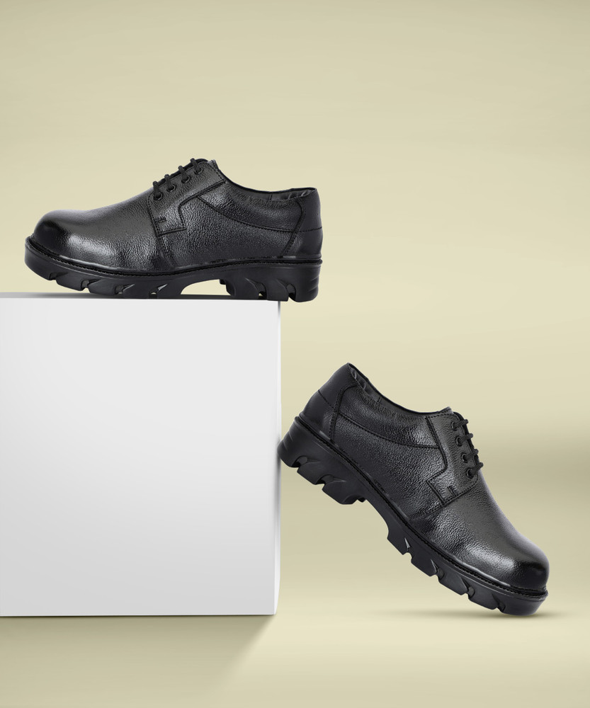 Mens black steel toe shoes 2025
