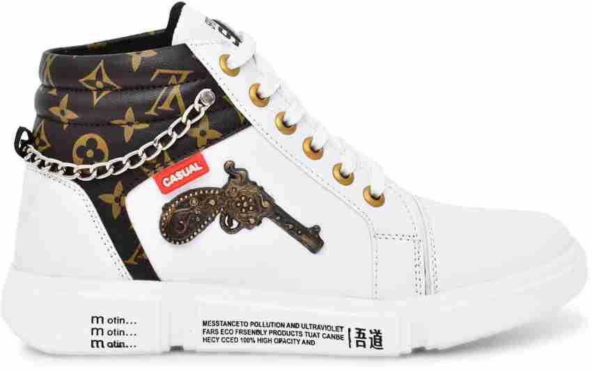 BROOMI GUN/CHAIN High Tops For Men - Buy BROOMI GUN/CHAIN High Tops For Men  Online at Best Price - Shop Online for Footwears in India