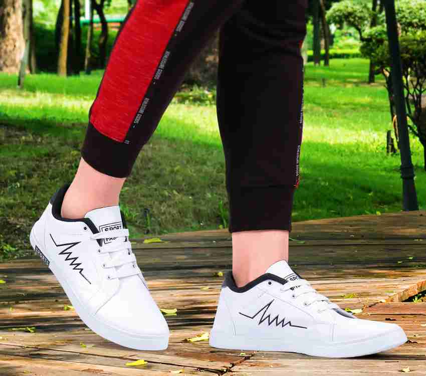 Proindia white sale casual shoes