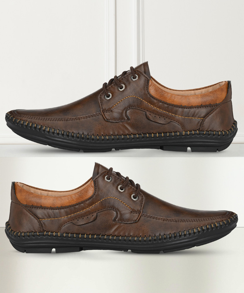 Leather casual shop shoes flipkart