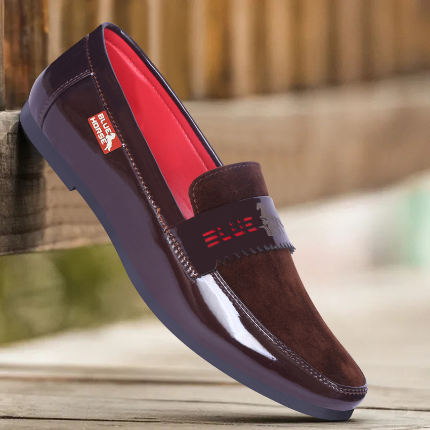 Blue Horse Patent Leather Casual Loafers For Men Buy Blue Horse Patent Leather Casual Loafers For Men Online at Best Price Shop Online for Footwears in India Flipkart