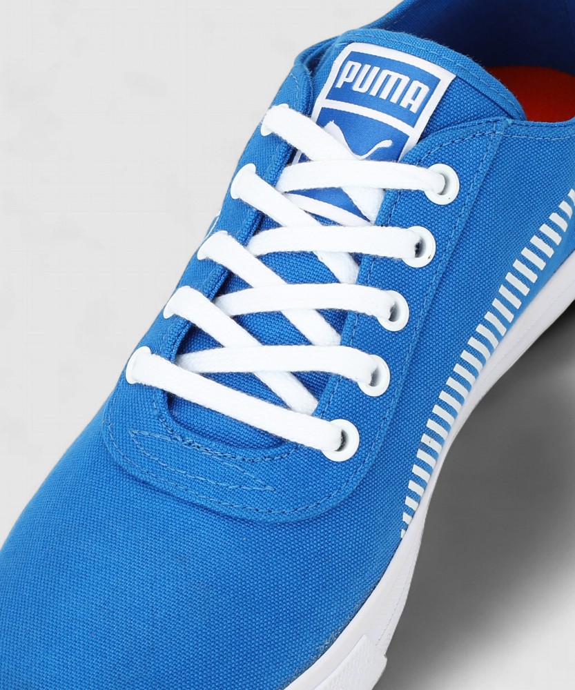 Puma blue canvas orders shoes