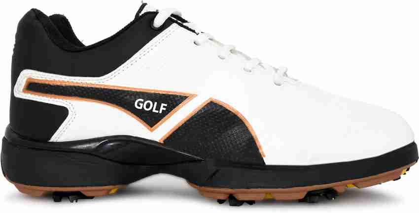 Orange and black golf shoes hotsell