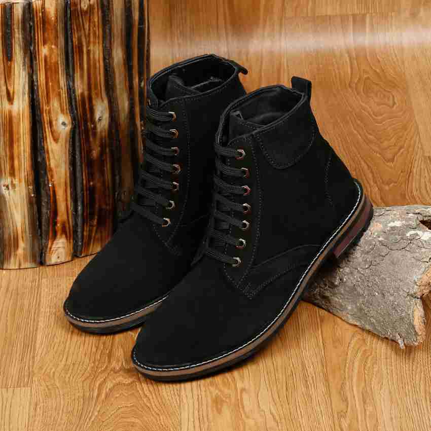 Men's black clearance suede ankle boots