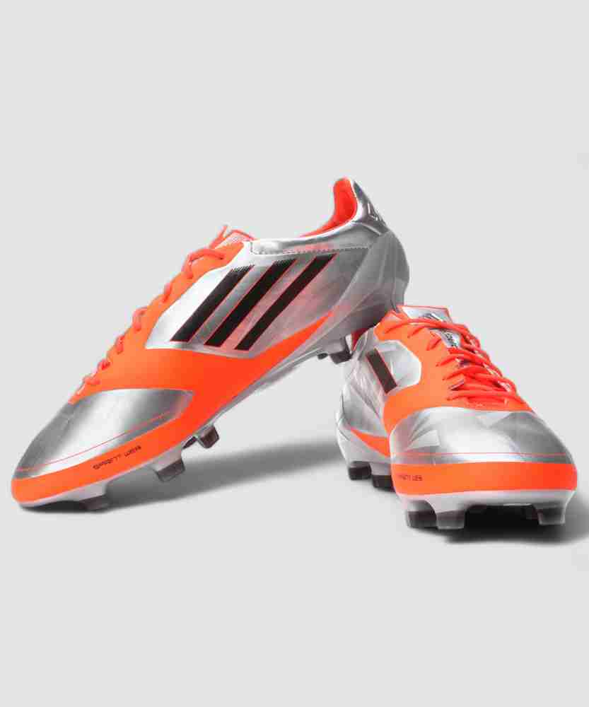 Adidas f50 silver and orange best sale