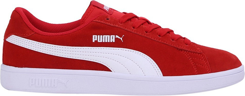 Puma red canvas shoes sale