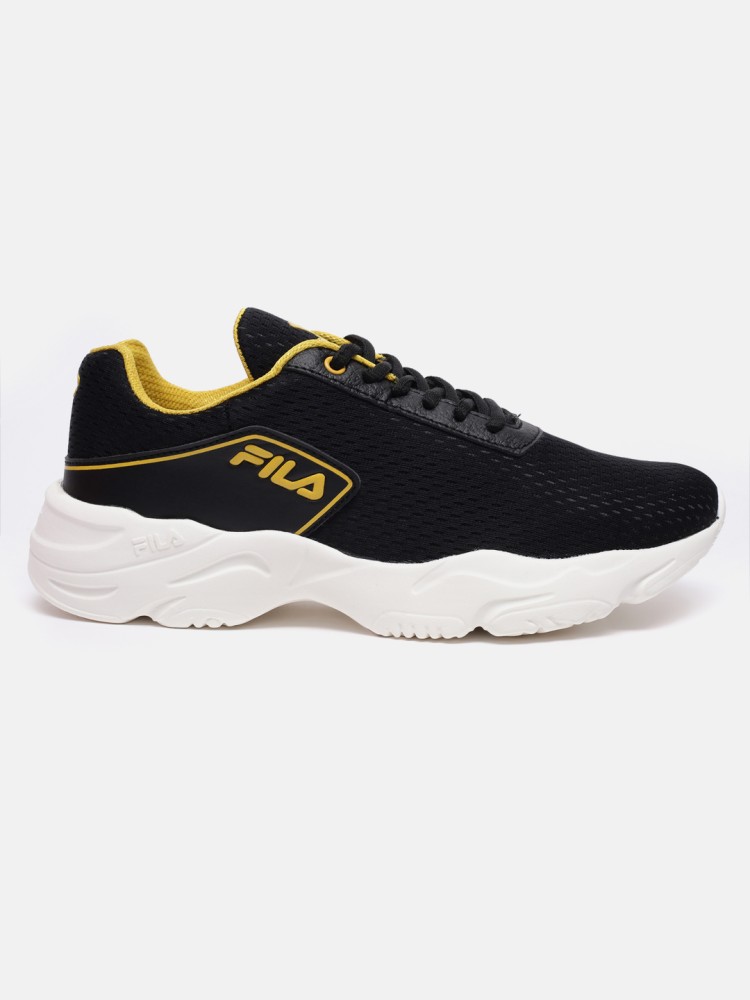 Black best sale gold fila