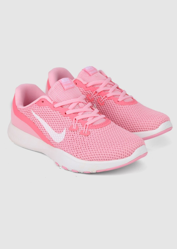 Nike training flex trainer 7 in white and pink online