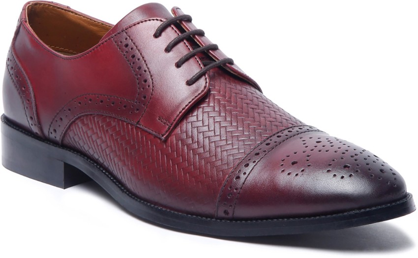 LOUIS STITCH Men's Rosewood Maroon Handmade Italian Braided Oxford Shoes  Oxford For Men - Buy LOUIS STITCH Men's Rosewood Maroon Handmade Italian  Braided Oxford Shoes Oxford For Men Online at Best Price 