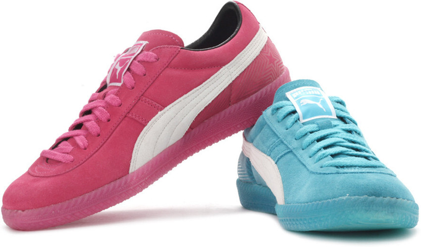 Puma blue pink shoes top