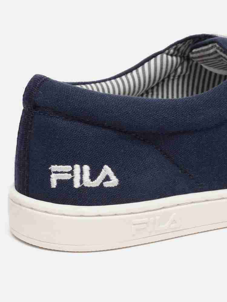 fila navy canvas shoes