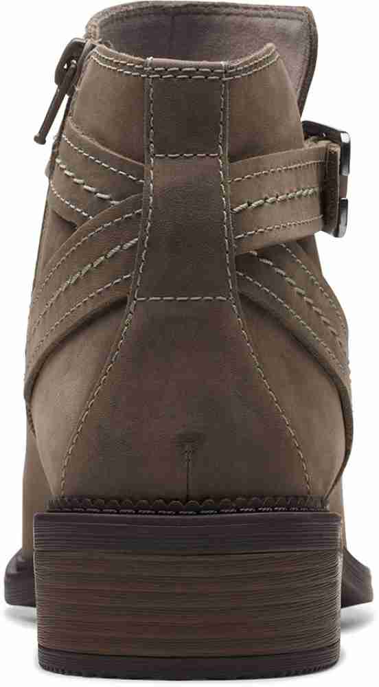 CLARKS Maye Strap DARK TAUPE Boots For Women - Buy CLARKS Maye