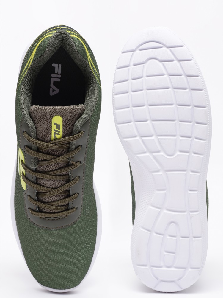 Olive green hotsell fila shoes