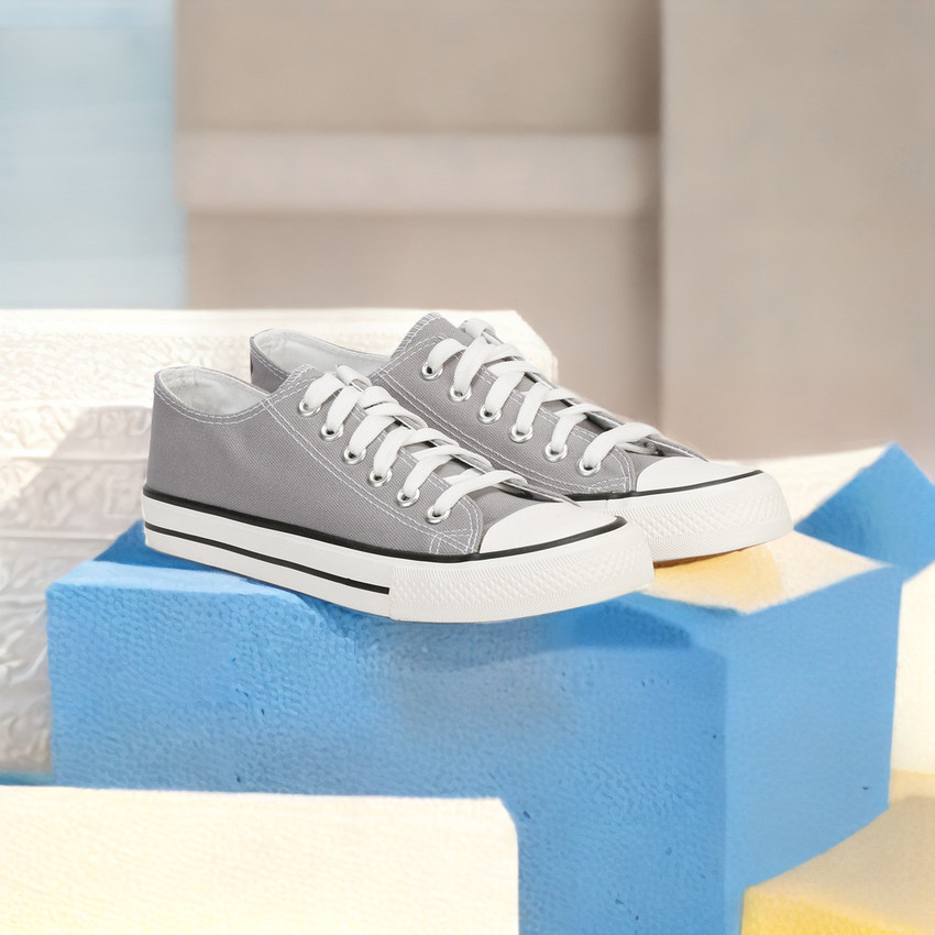Grey canvas top shoes womens