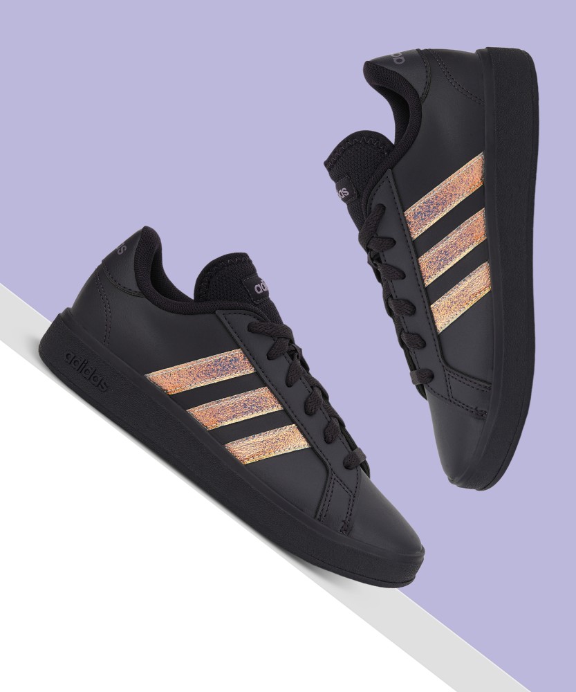 Adidas sneakers for women black and gold hotsell