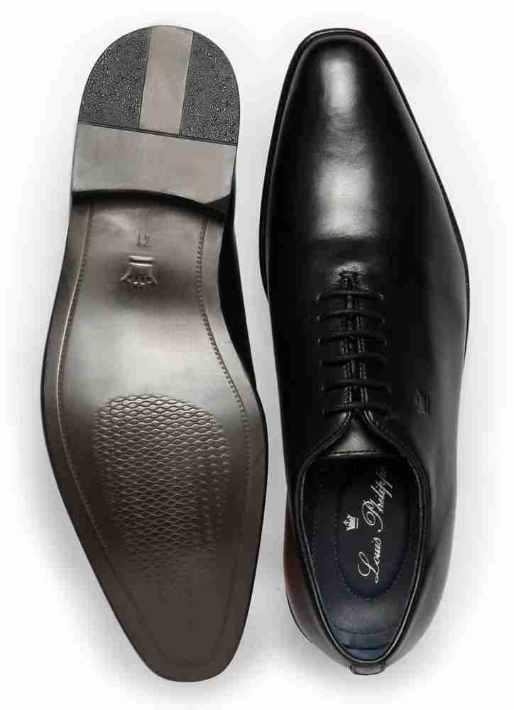 LOUIS PHILIPPE Lace Up Shoes For Men - Buy Black Color LOUIS