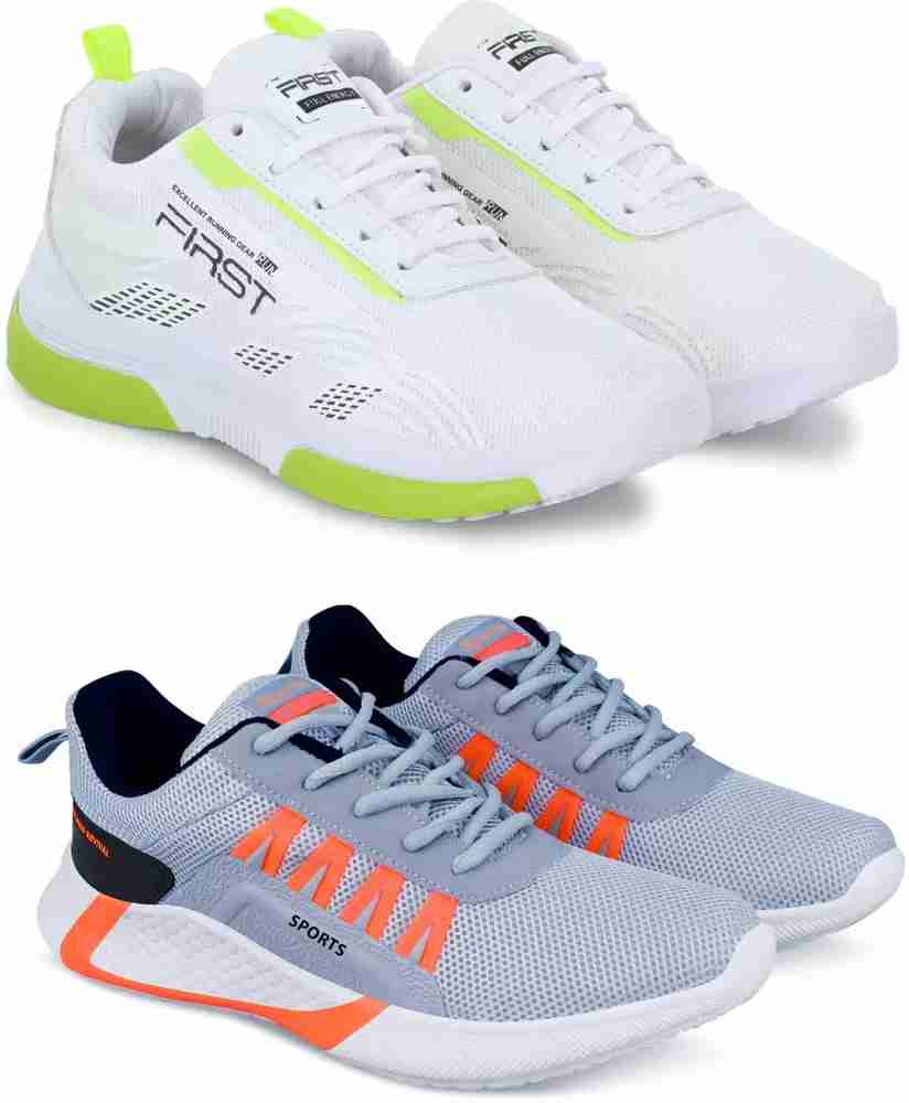 Gorofy Gorofy Sports Shoes For Men Lightweight Multicolour Shoes For Men Pack Of 2 Running Shoes For Men Buy Gorofy Gorofy Sports Shoes For Men Lightweight Multicolour Shoes For Men Pack