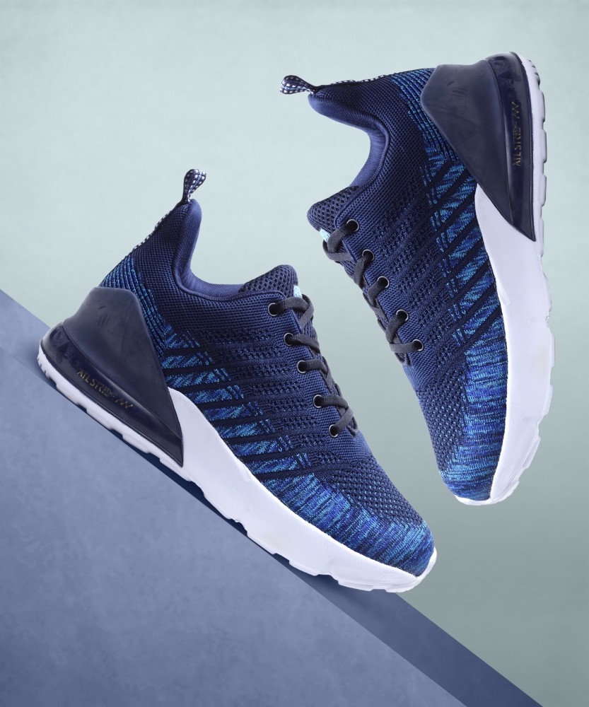 Air max 270 flyknit spectrum cheap navy blue white men's casual shoes