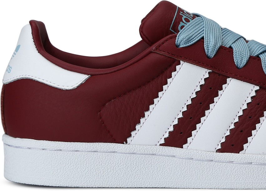 Adidas originals superstar outlet maroon