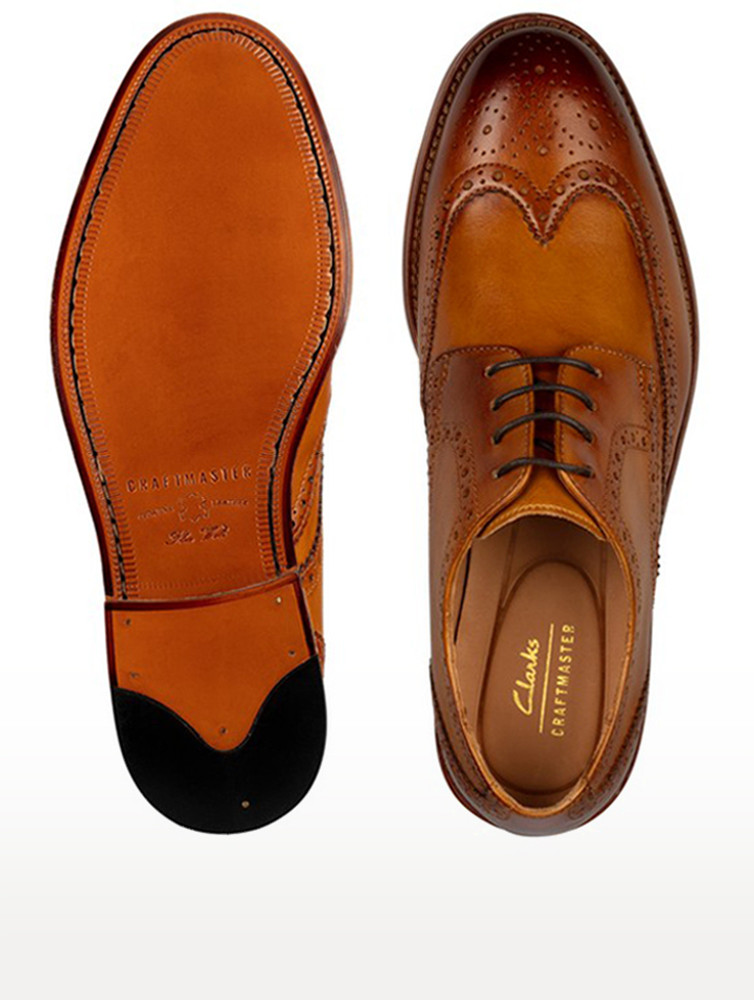 CLARKS James Wing Light Tan Lea Boat Shoes For Men Buy CLARKS