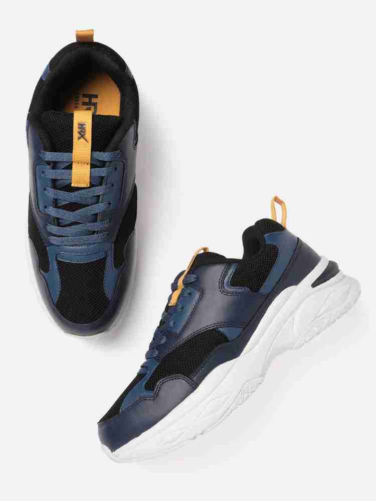 HRX by Hrithik Roshan HRX by Hrithik Roshan Men Navy Blue Woven