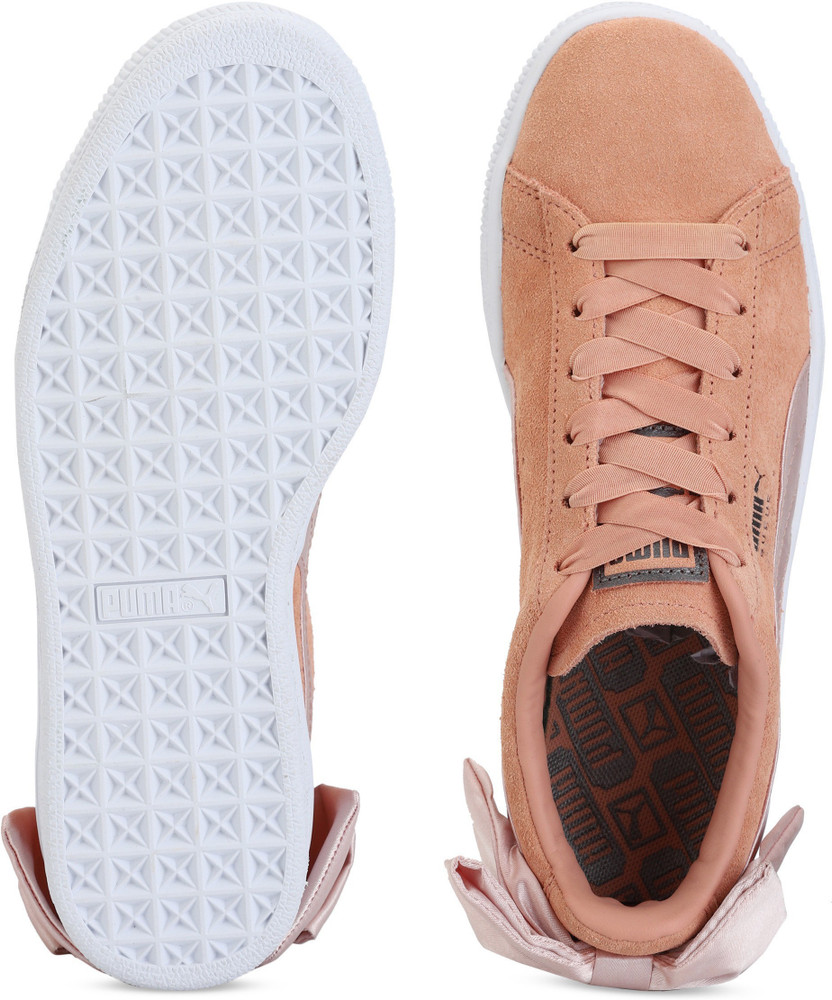 PUMA Suede Bow Wn s Dusty Coral Cream Tan Sneakers For Women Buy