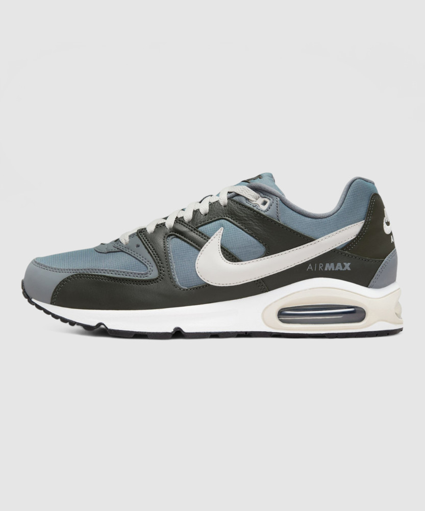 nike light grey air max command trainers