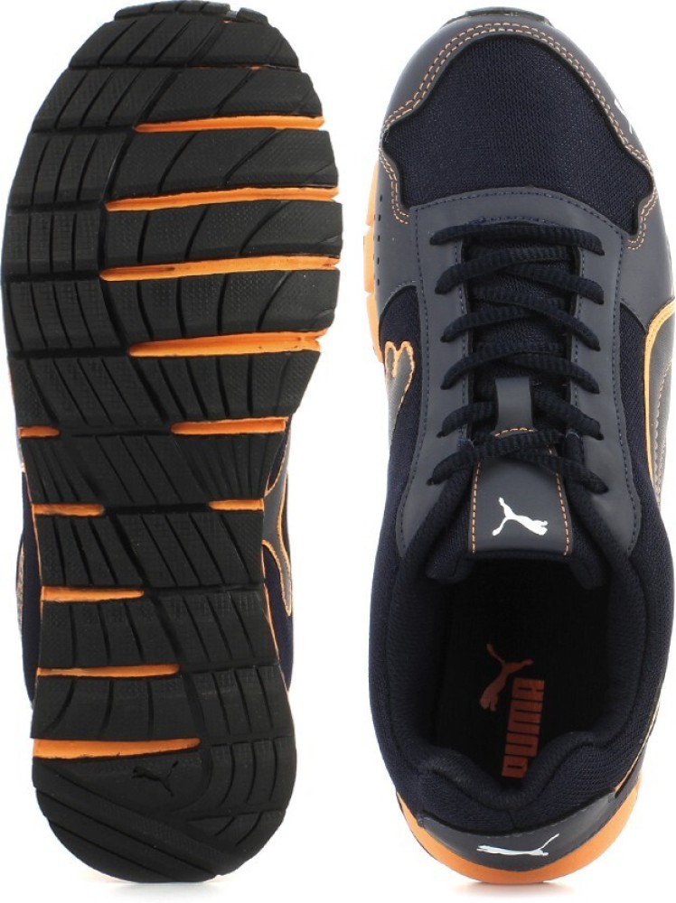 PUMA Kevler 2 DP Running Shoes For Men Buy New Navy Fluo Oran Wht Blck Color PUMA Kevler 2 DP Running Shoes For Men Online at Best Price Shop Online