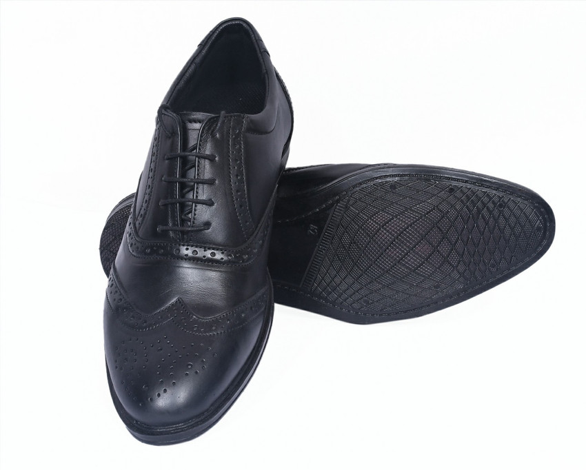Terex Formal Black Shoes for Men with PU Sole Leather Brogues For Men Buy Terex Formal Black Shoes for Men with PU Sole Leather Brogues For Men Online at Best Price