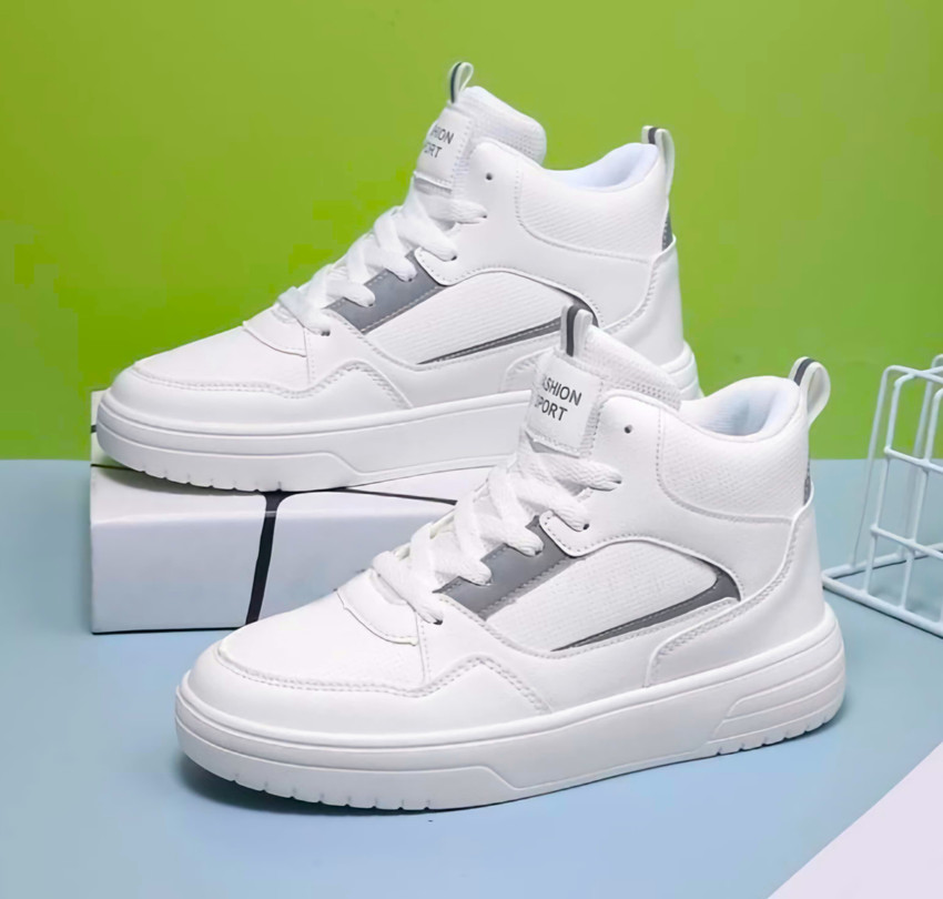 White high tops for boys best sale