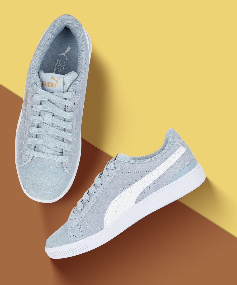 Puma ladies vikky hot sale suede grey