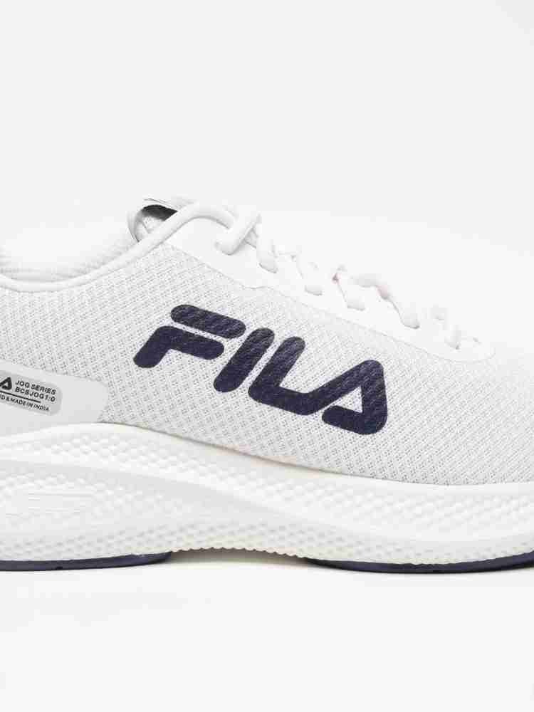 Fila white hotsell sports shoes